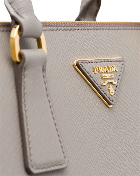 prada saffiano light grey|Clay Grey Saffiano Leather Tote Bag .